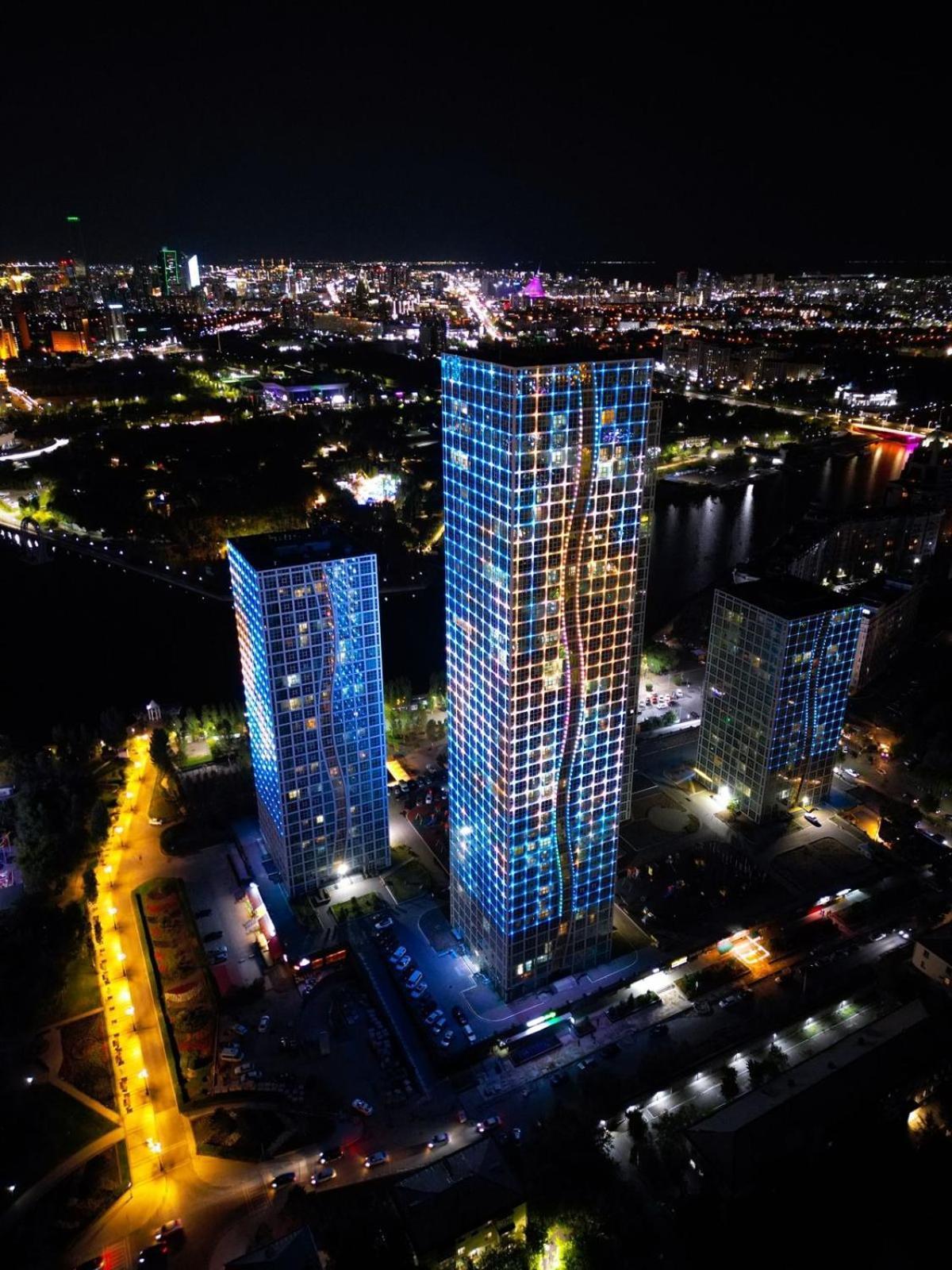 Апартаменты На Набережной С Панорамным Видом На 39 Этаже Astana Extérieur photo